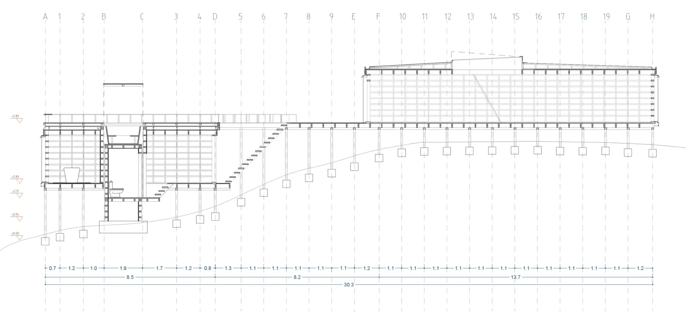 Drawing — La Habitación, San Miguel, Chiloé