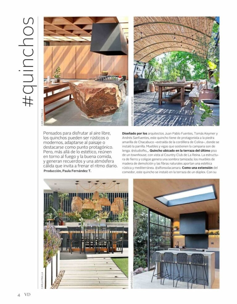 Press clipping — Patio and Quincho