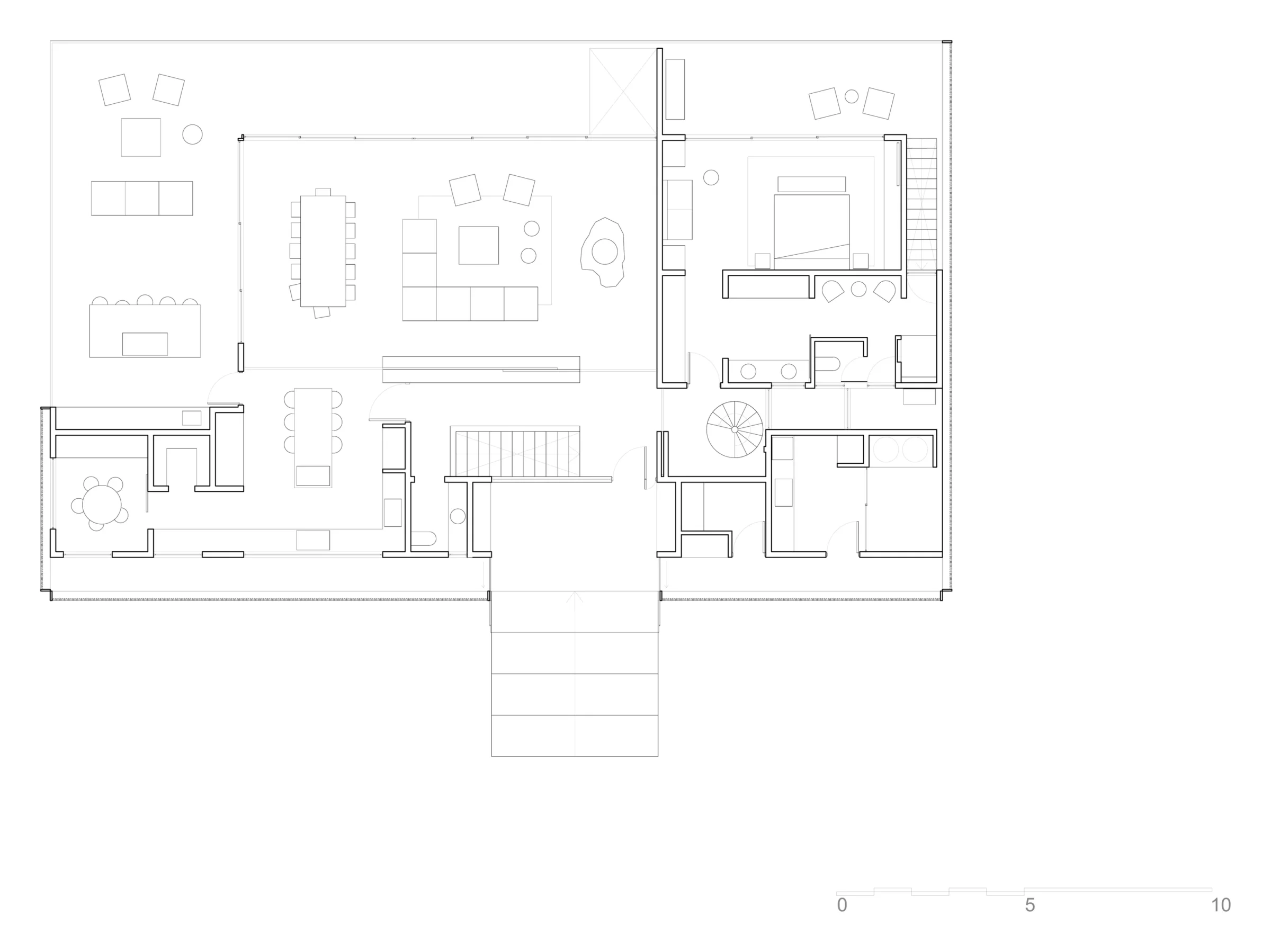 Plano — Casa Puertecillo, Puertecillo, Región de O’Higgins