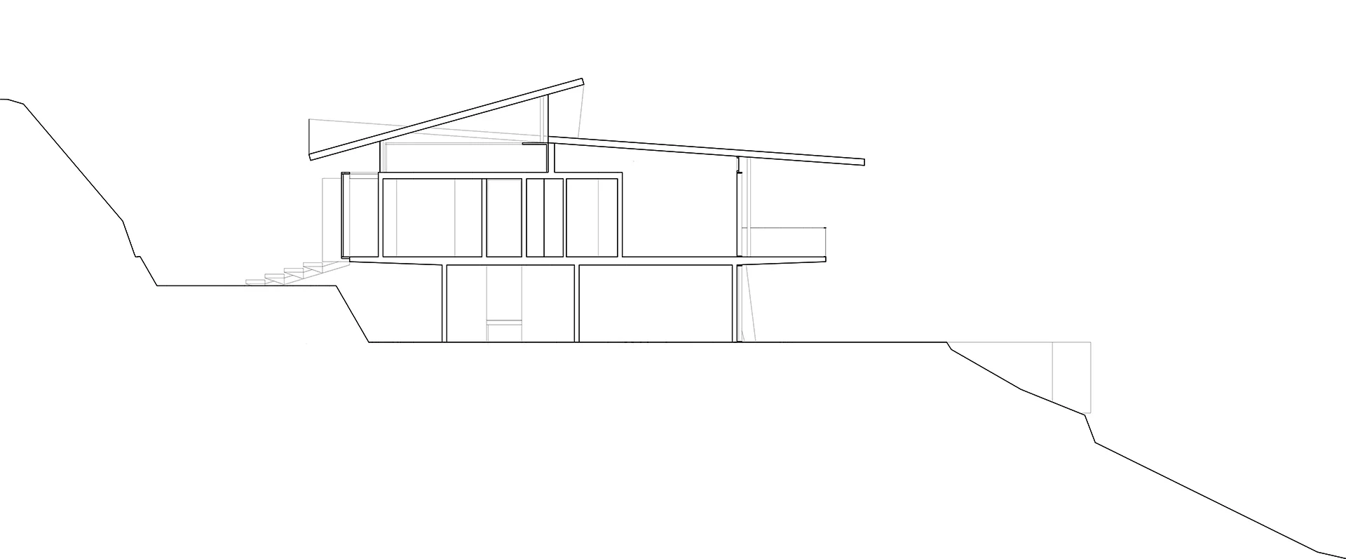 Plano — Casa Puertecillo, Puertecillo, Región de O’Higgins